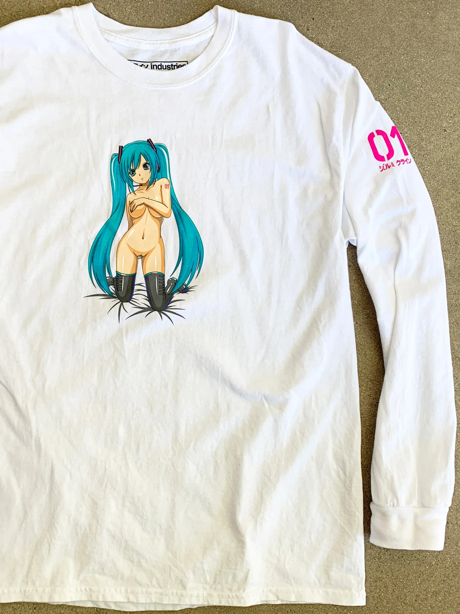 hatsune LONG SLEEVE t-shirt WHITE