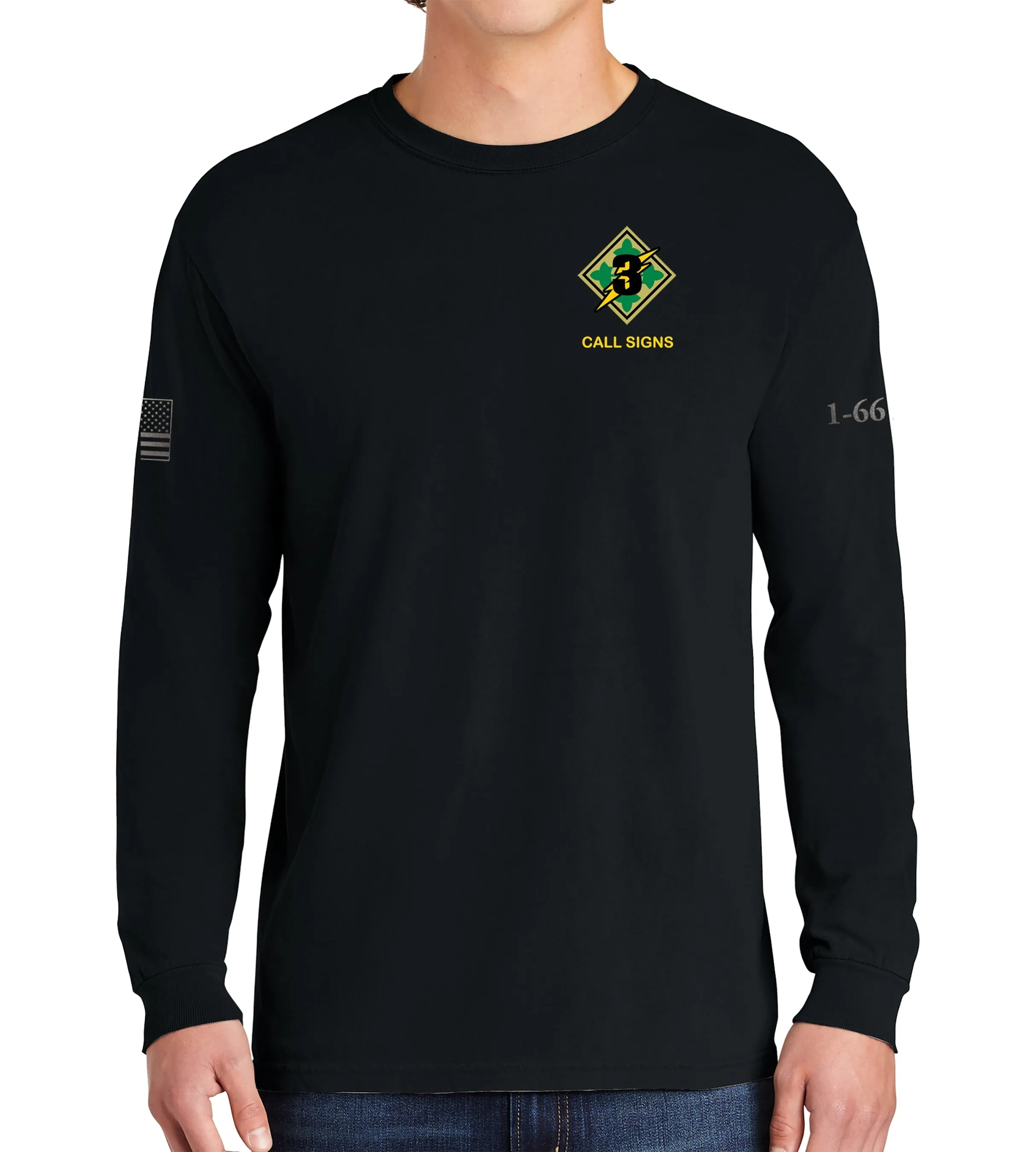 Havoc Long Sleeve 50-50 Blend Unisex Shirt. This shirt IS approved for PT