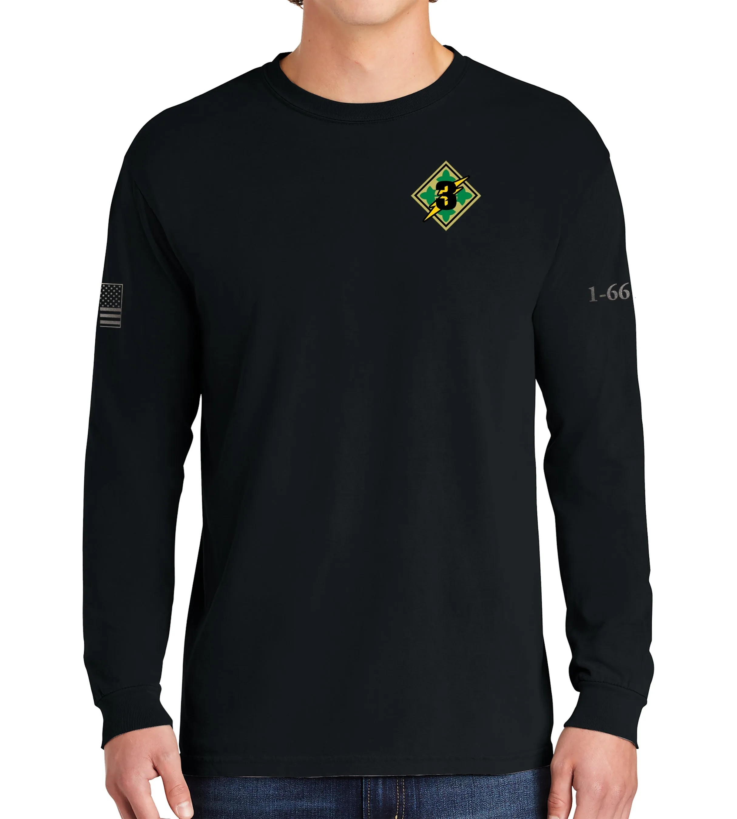 Havoc Long Sleeve 50-50 Blend Unisex Shirt. This shirt IS approved for PT