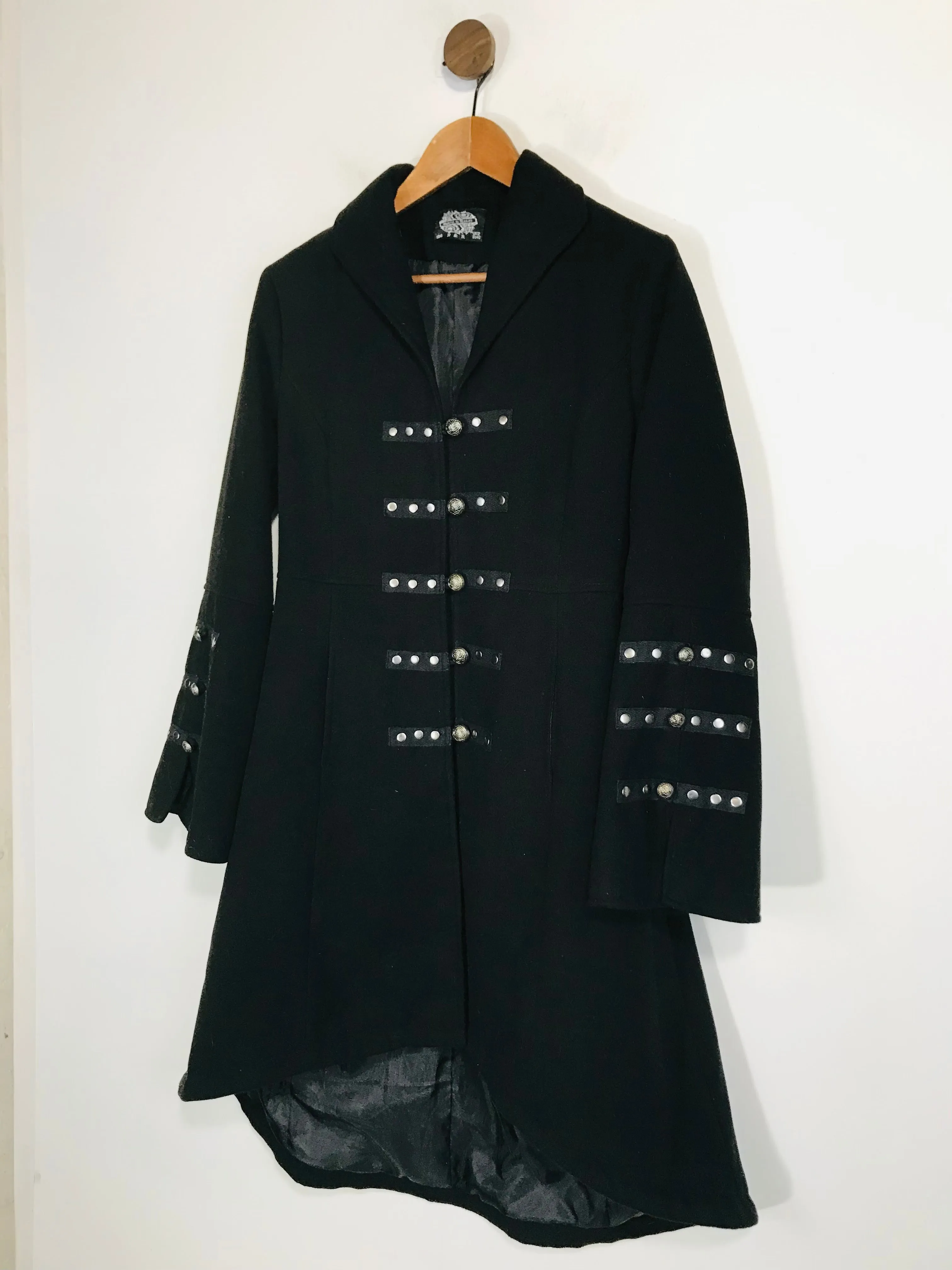 Hearts & Roses Women's Military Peacoat Coat | UK12 | Black