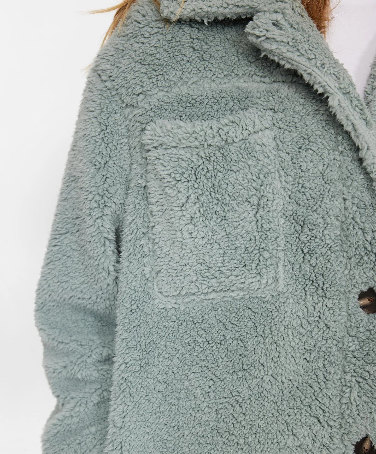 Heath Solid Jacket - Silver Blue