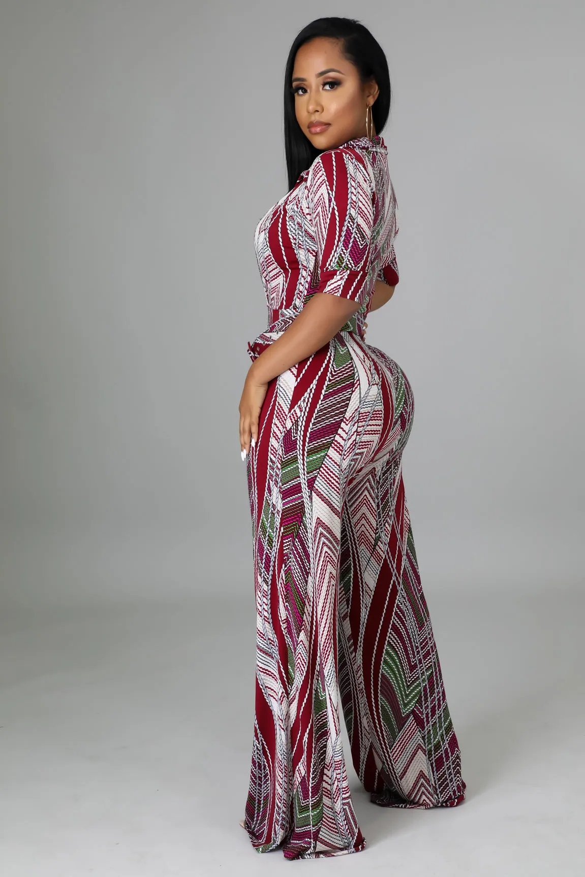 Jillian Sexy Belted Jumpsuit