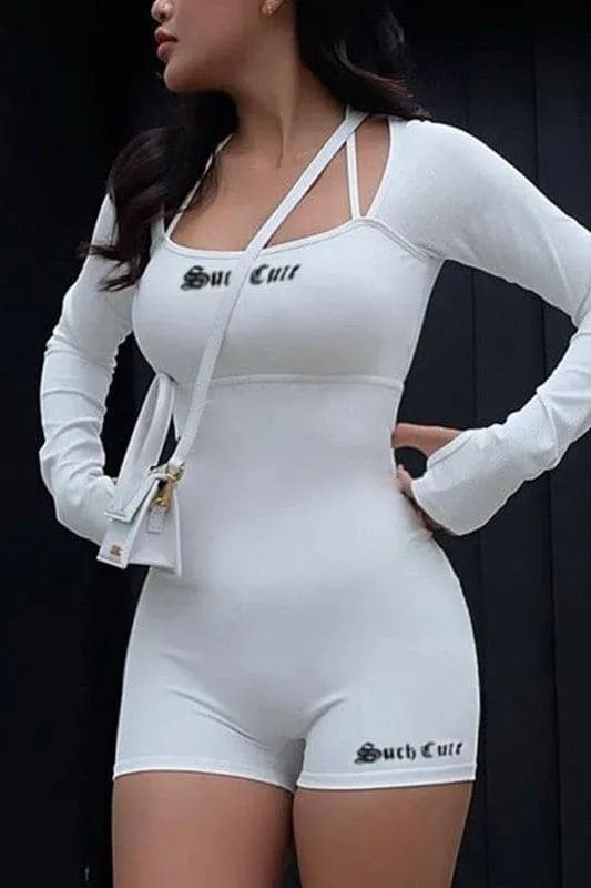JY213 Squareneck Long Sleeve Rompers