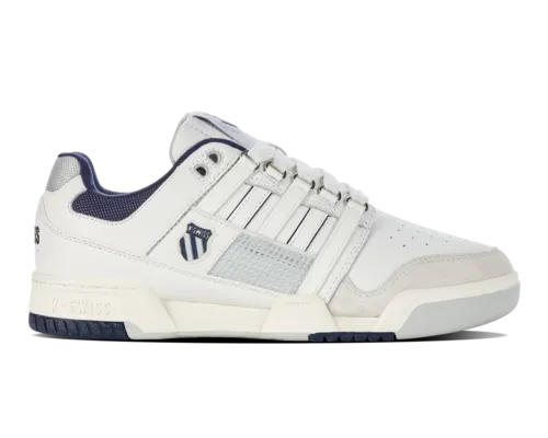 K-Swiss Men's Gstaad Gold Brilliant White Peacoat Gray Violet Shoes