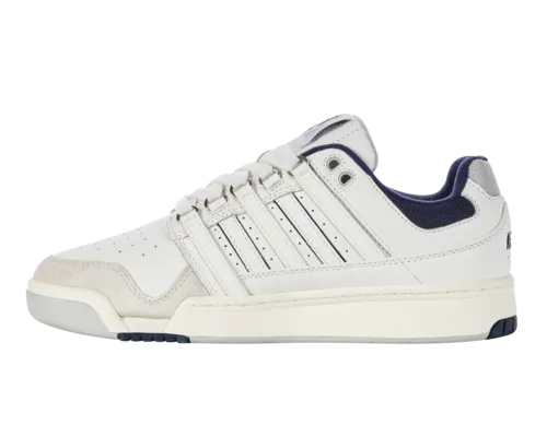 K-Swiss Men's Gstaad Gold Brilliant White Peacoat Gray Violet Shoes