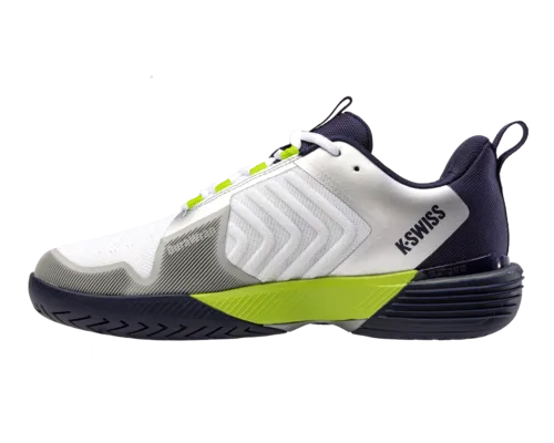 K-Swiss Men's Ultrashot 3 White Peacoat Lime Green Shoes