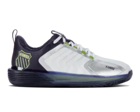 K-Swiss Men's Ultrashot 3 White Peacoat Lime Green Shoes