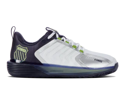 K-Swiss Men's Ultrashot 3 White Peacoat Lime Green Shoes