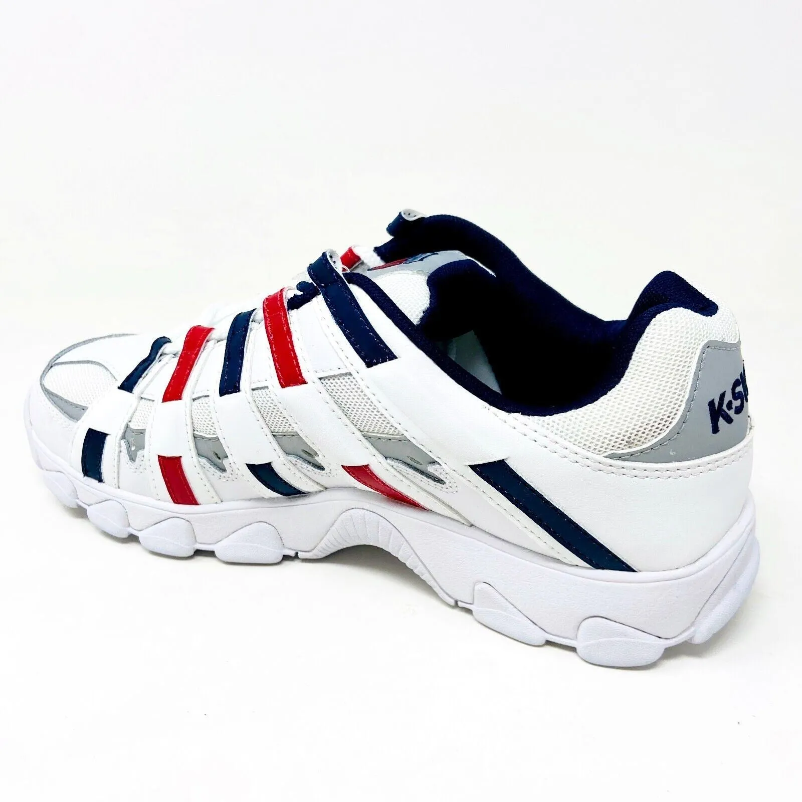 K-Swiss ST429 White Peacoat Mars Red Mens Casual Shoes Sneakers 03181 116
