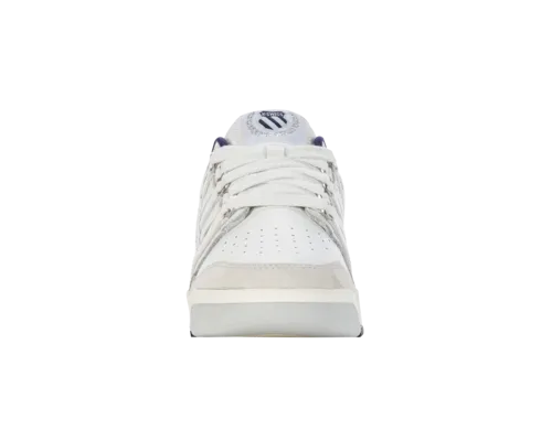 K-Swiss Women's Gstaad Gold Brilliant White Peacoat Gray Violet Shoes