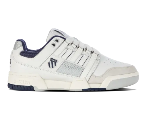 K-Swiss Women's Gstaad Gold Brilliant White Peacoat Gray Violet Shoes
