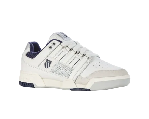 K-Swiss Women's Gstaad Gold Brilliant White Peacoat Gray Violet Shoes