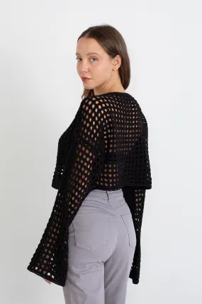 Knit Crop With Openwork