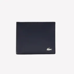 Lacoste Fitzgerald Leather 6-Card Wallet - Peacoat