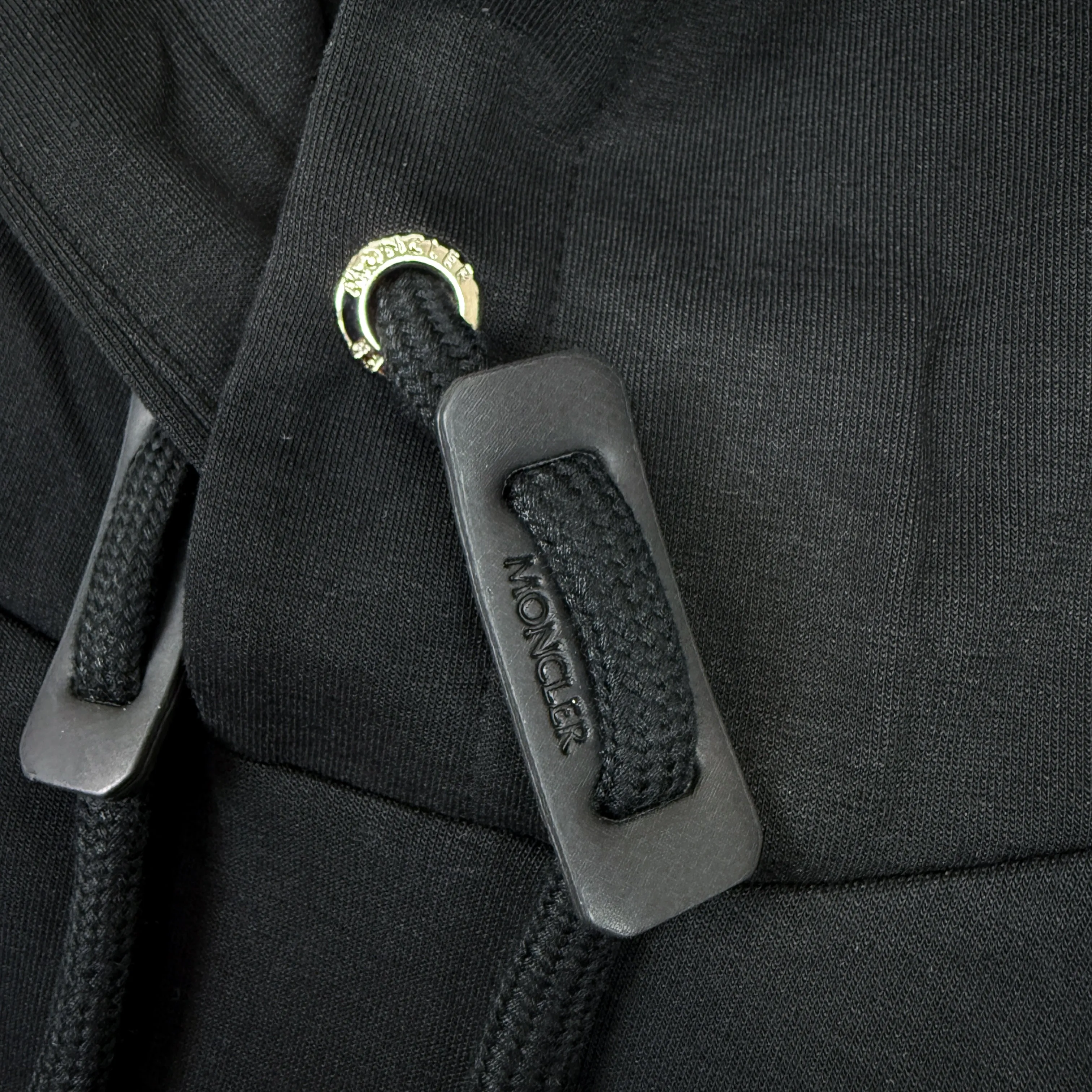 Leather Logo Tech Hoodie