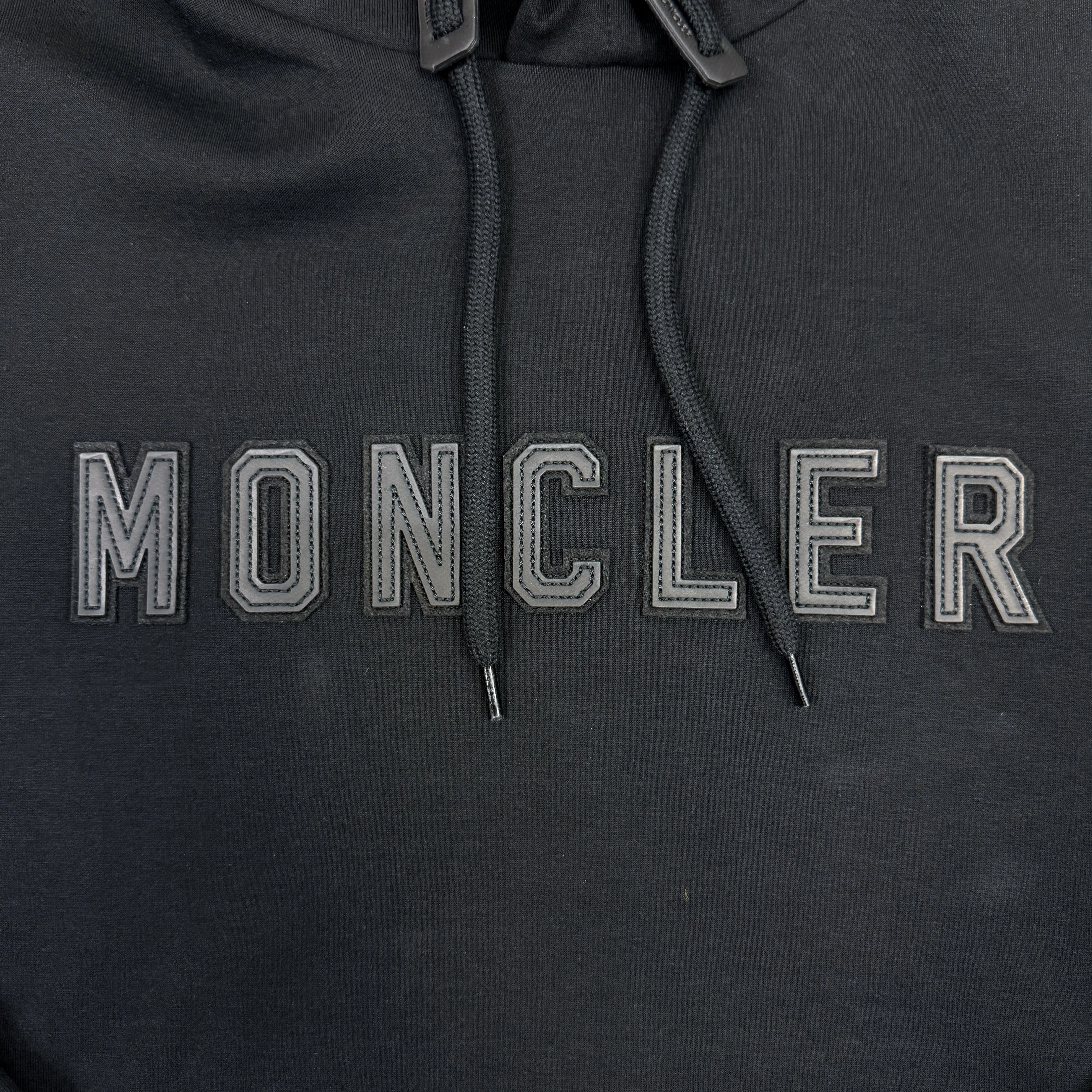 Leather Logo Tech Hoodie