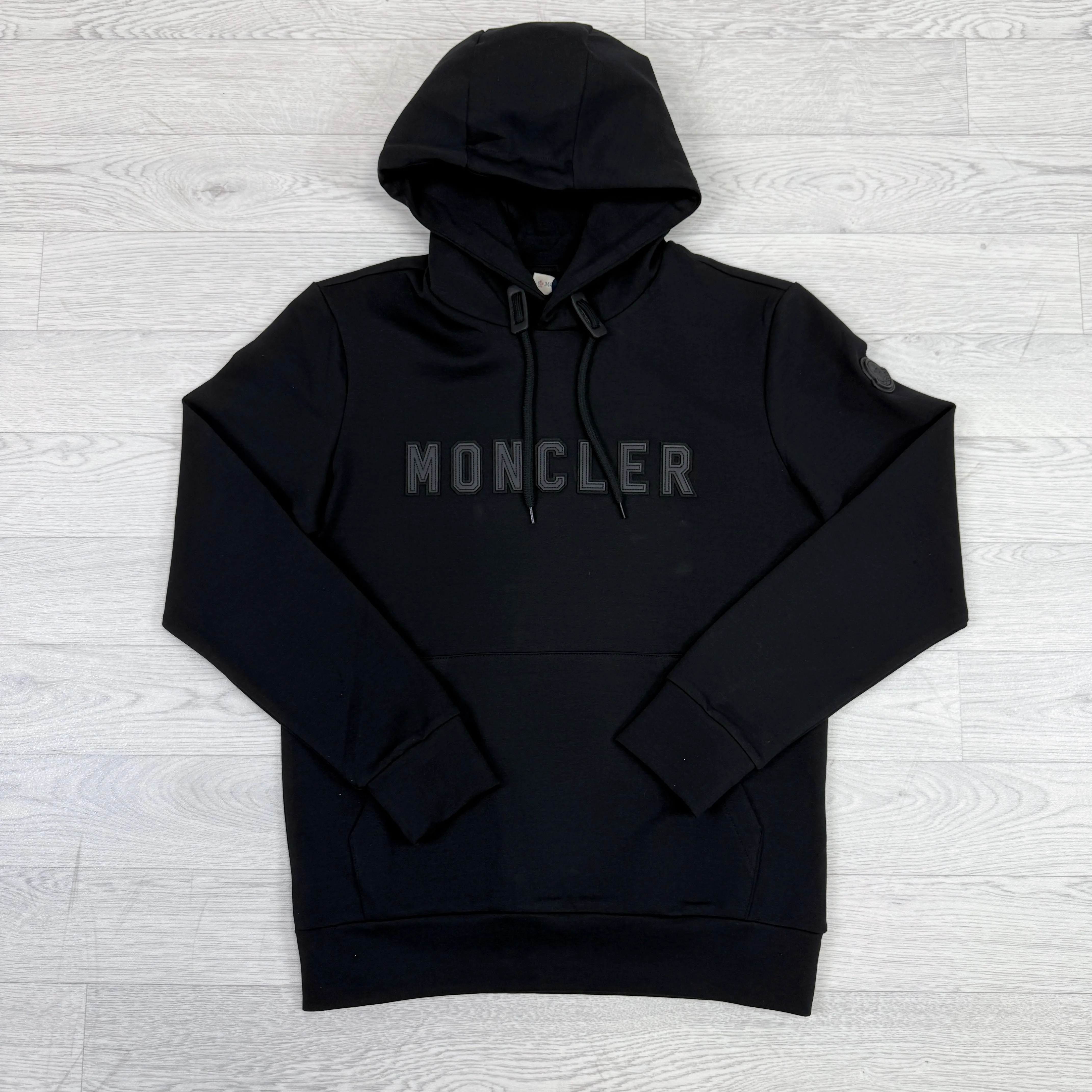 Leather Logo Tech Hoodie