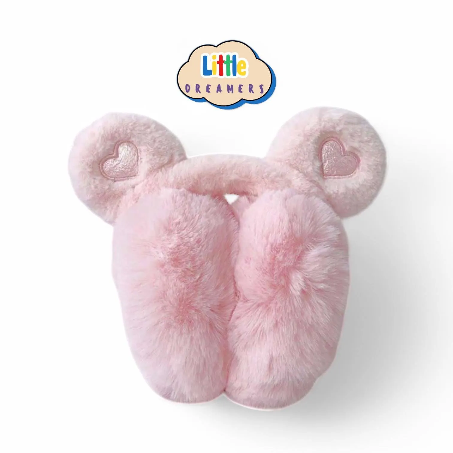 LITTLE DREAMERS Heart Ears Plush Ear Muffs for Kid