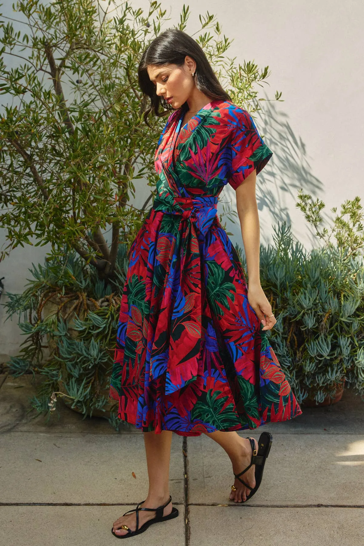 Lizzie - Wrap Midi Dress