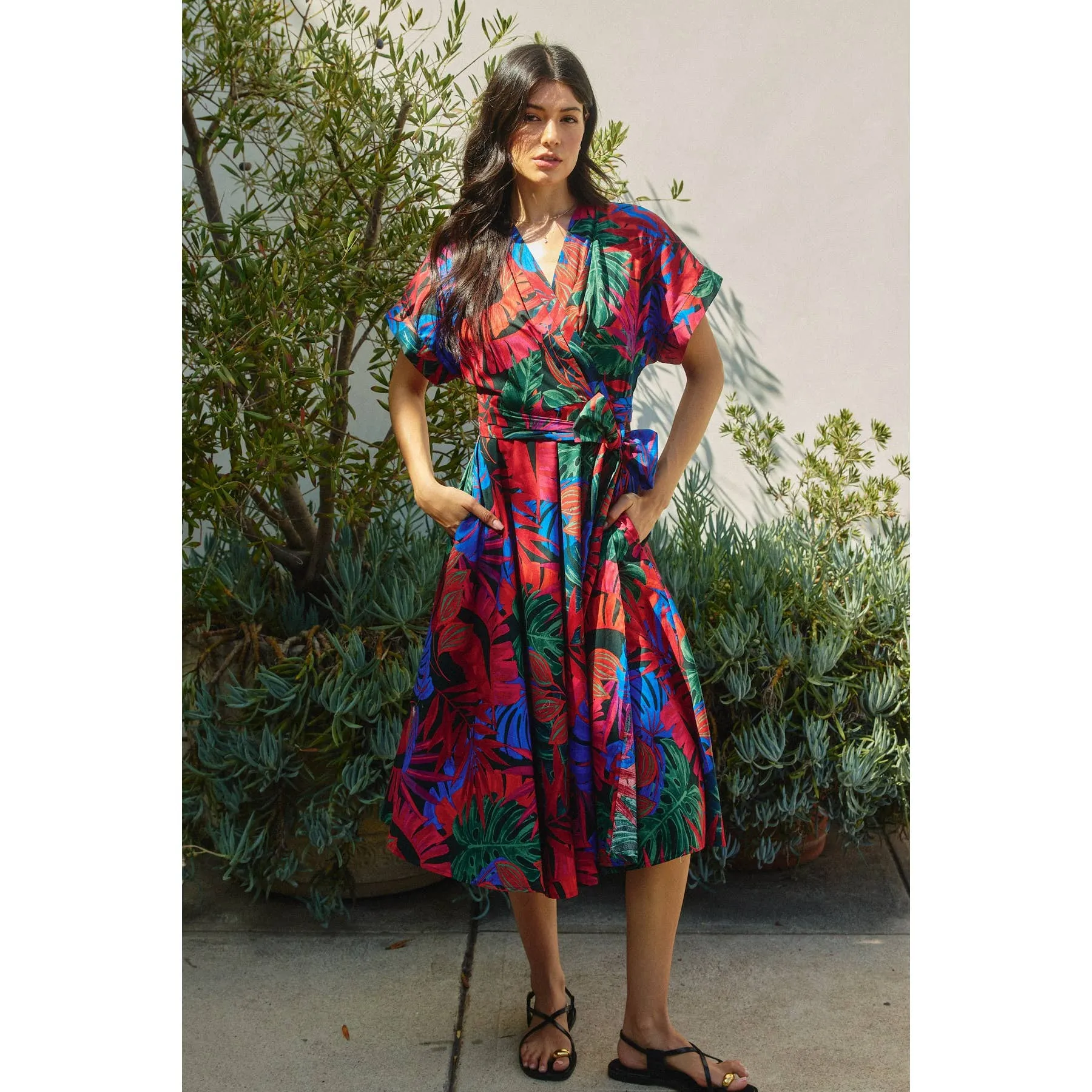 Lizzie - Wrap Midi Dress