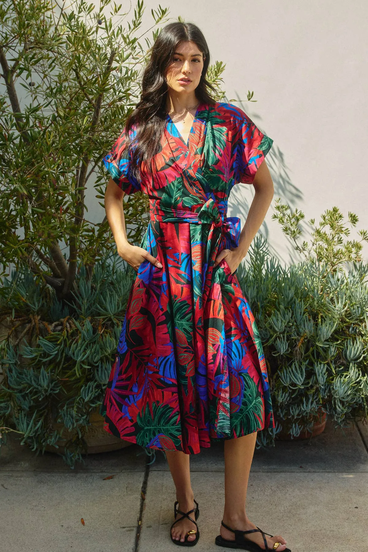Lizzie - Wrap Midi Dress