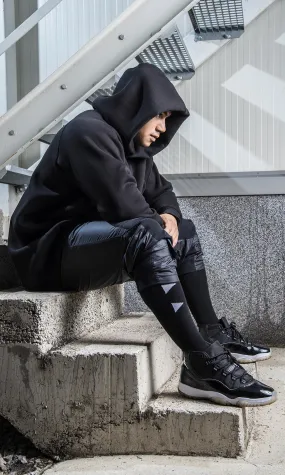 Long Hoodie with Raglan Shoulders