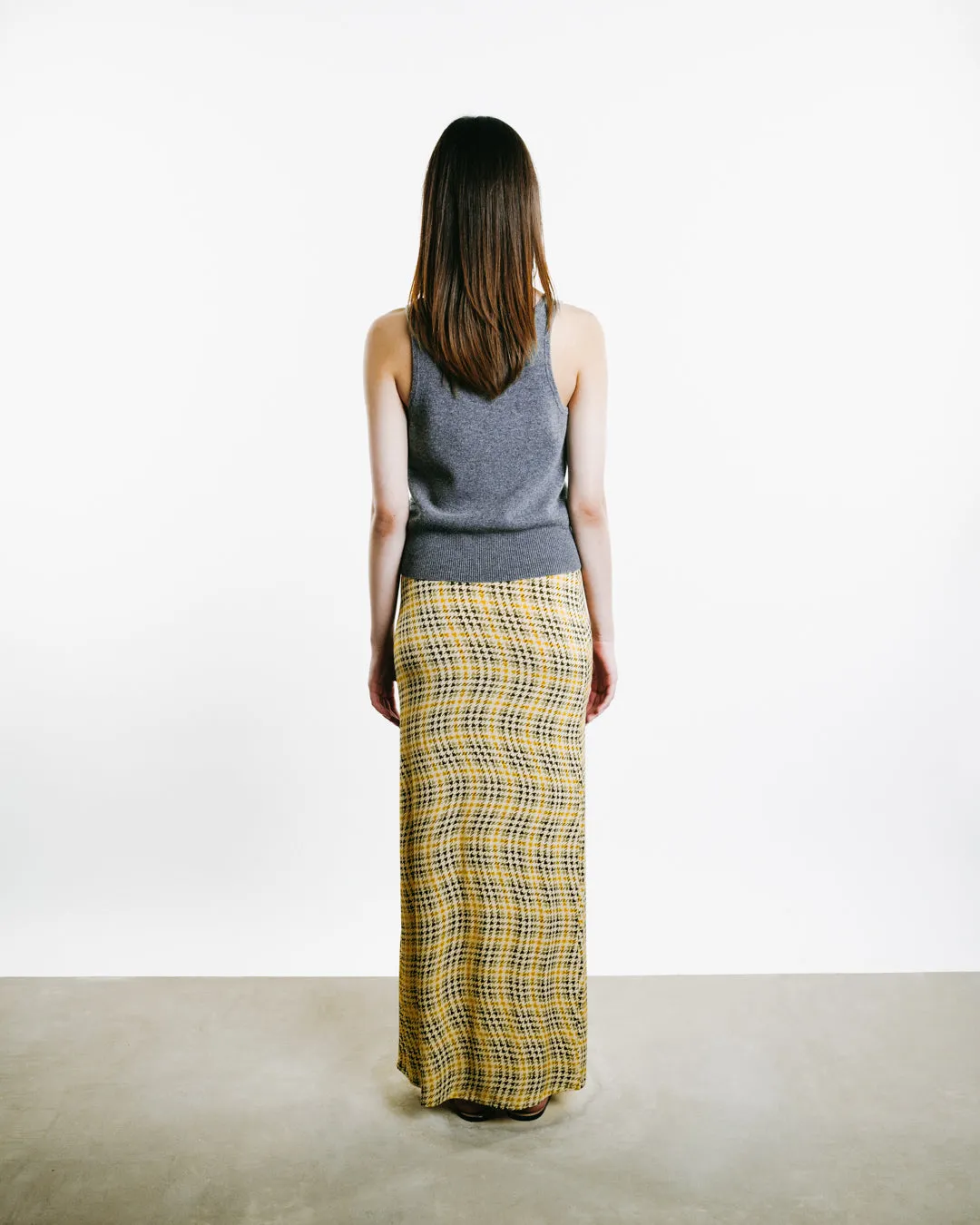 Long Plaid Skirt