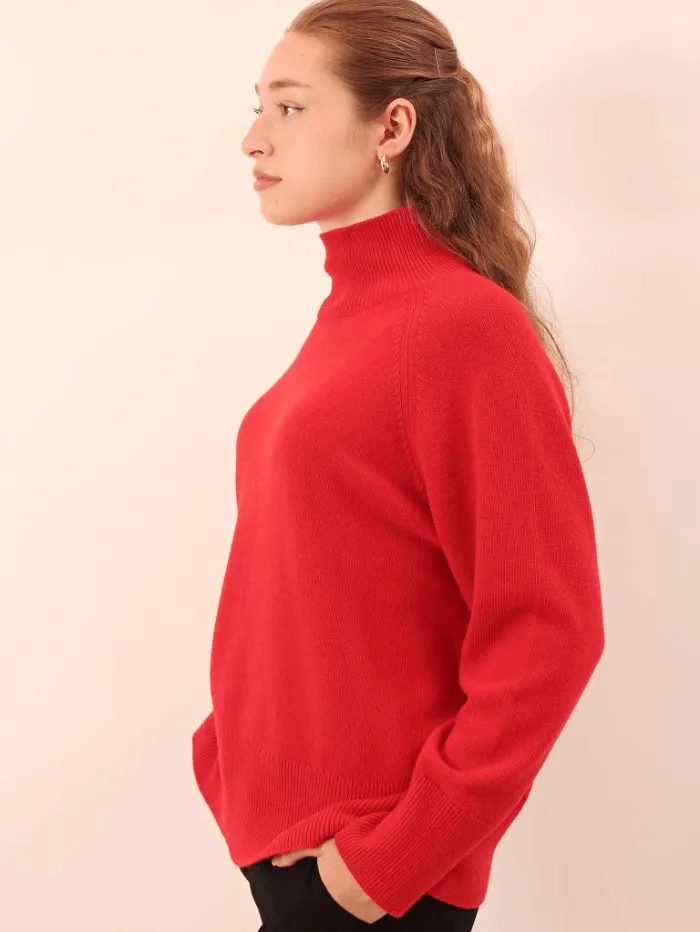 Marella FALANGE Turtleneck Jumper In Red 24233661842 Col 001