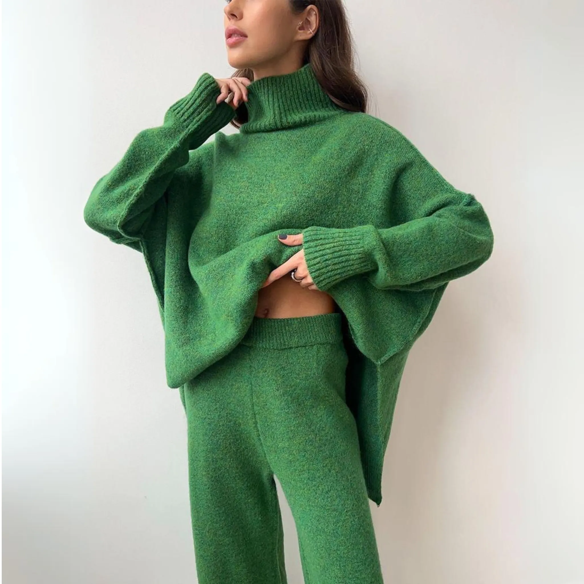 Matior™ | Viral Turtleneck Knit Set