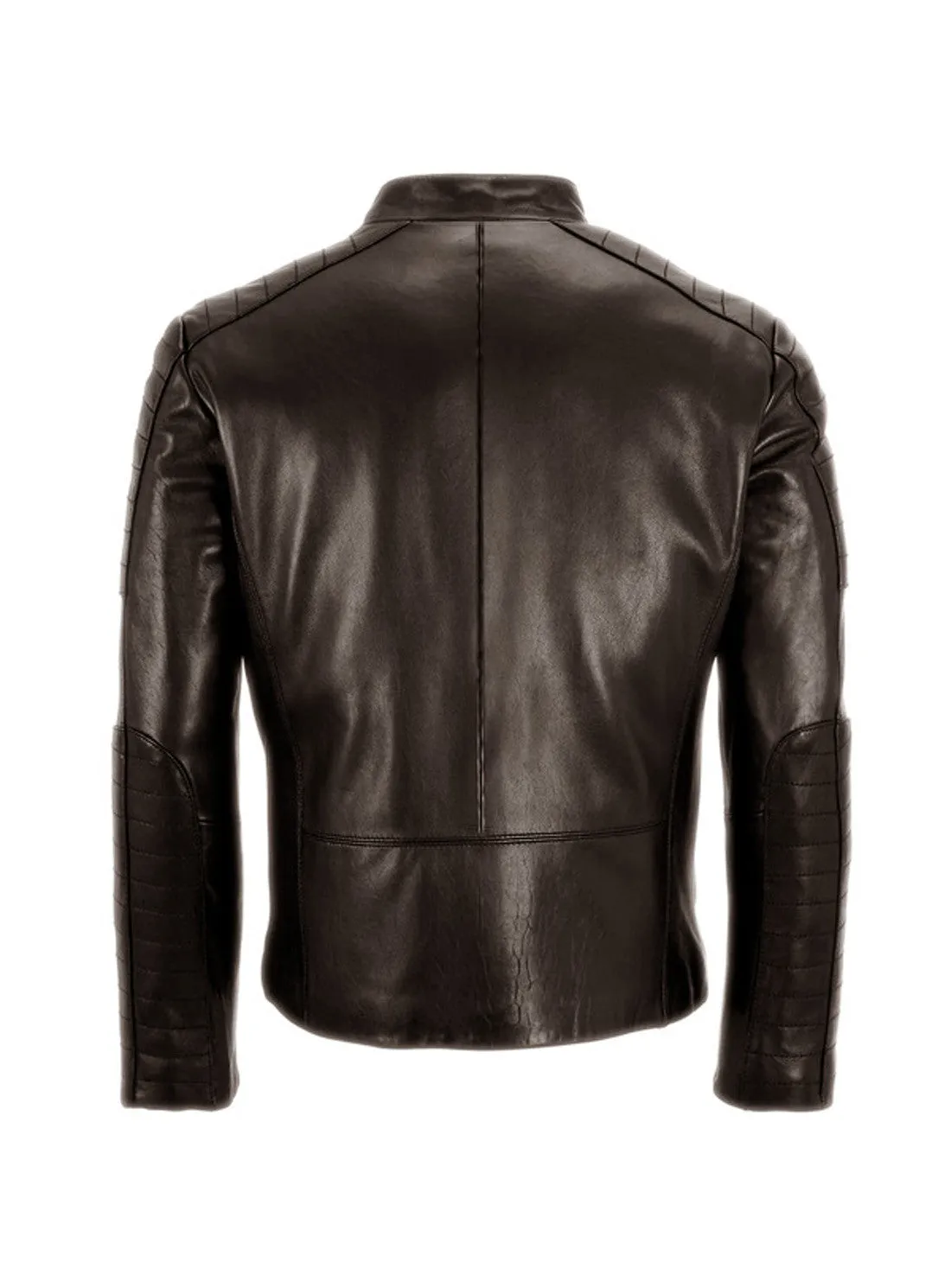 Men's Leather Padded Washed Biker Hot Seller