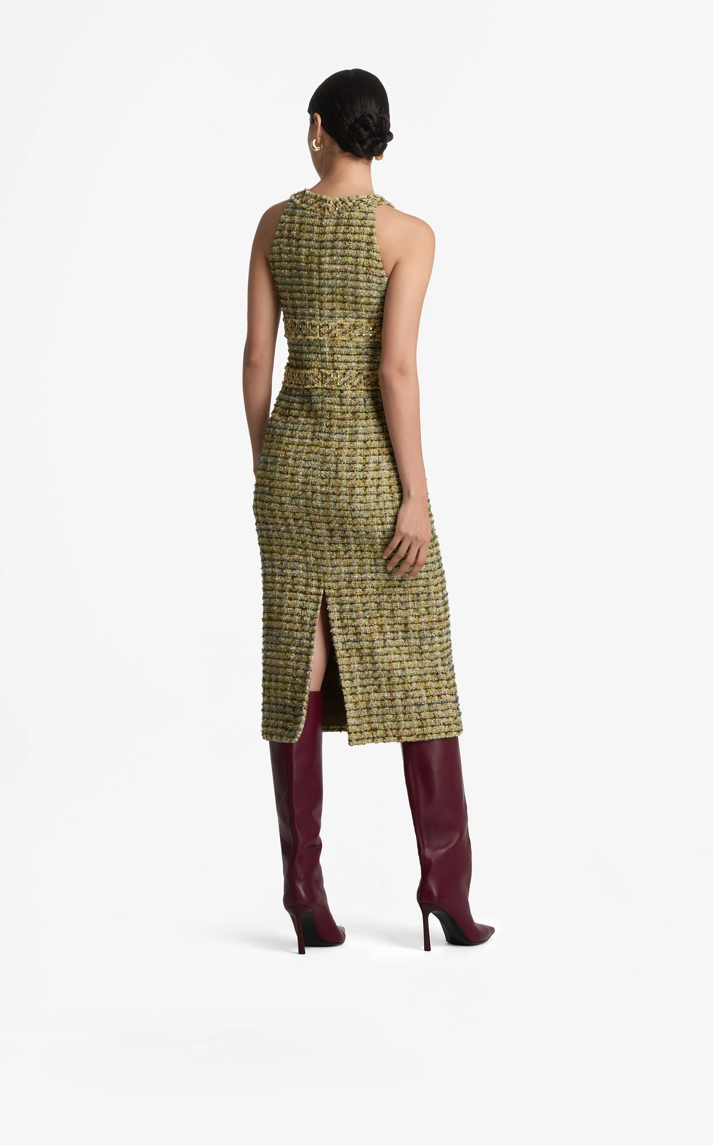 Metallic Tweed Dress