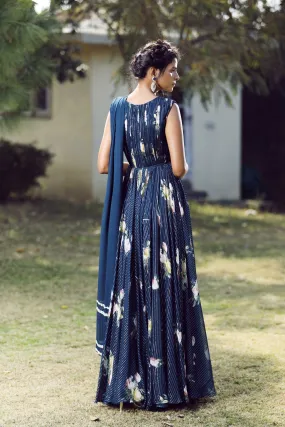 Mid night blue jumpsuit