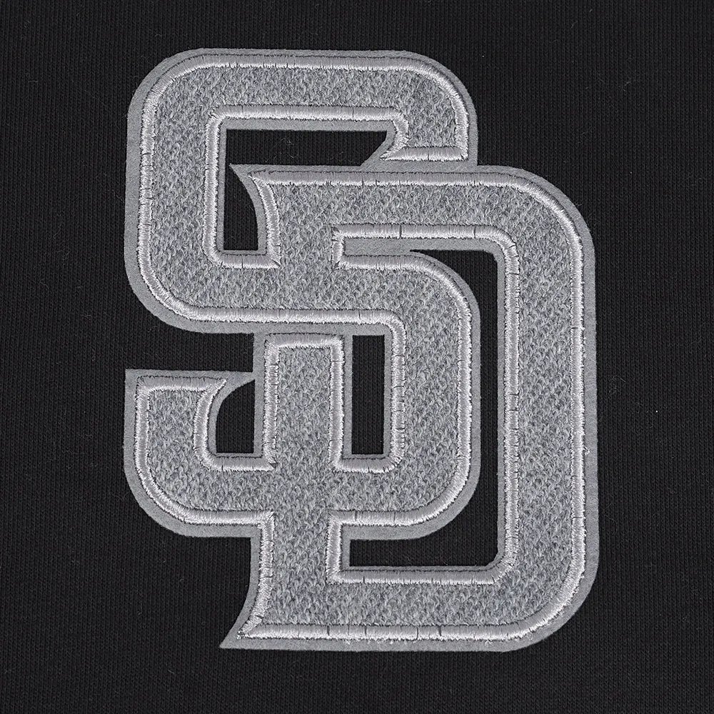 MLB SAN DIEGO PADRES REVERSE FRENCH TERRY MEN'S CB FLC PO HOODIE (BLACK/GRAY/EGGSHELL)