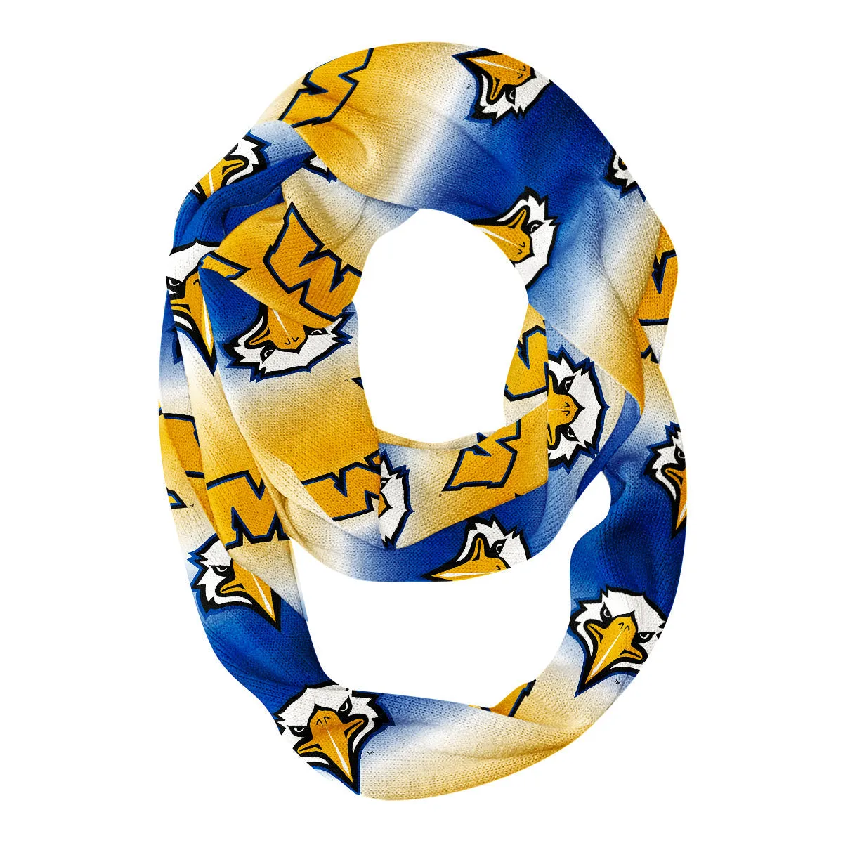 Morehead State Eagles All Over Logo Game Day Collegiate Women Ultra Soft Knit Infinity Scarf by Vive La Fete