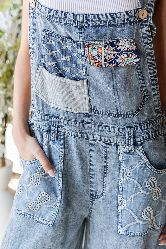 Multi Patch Overalls