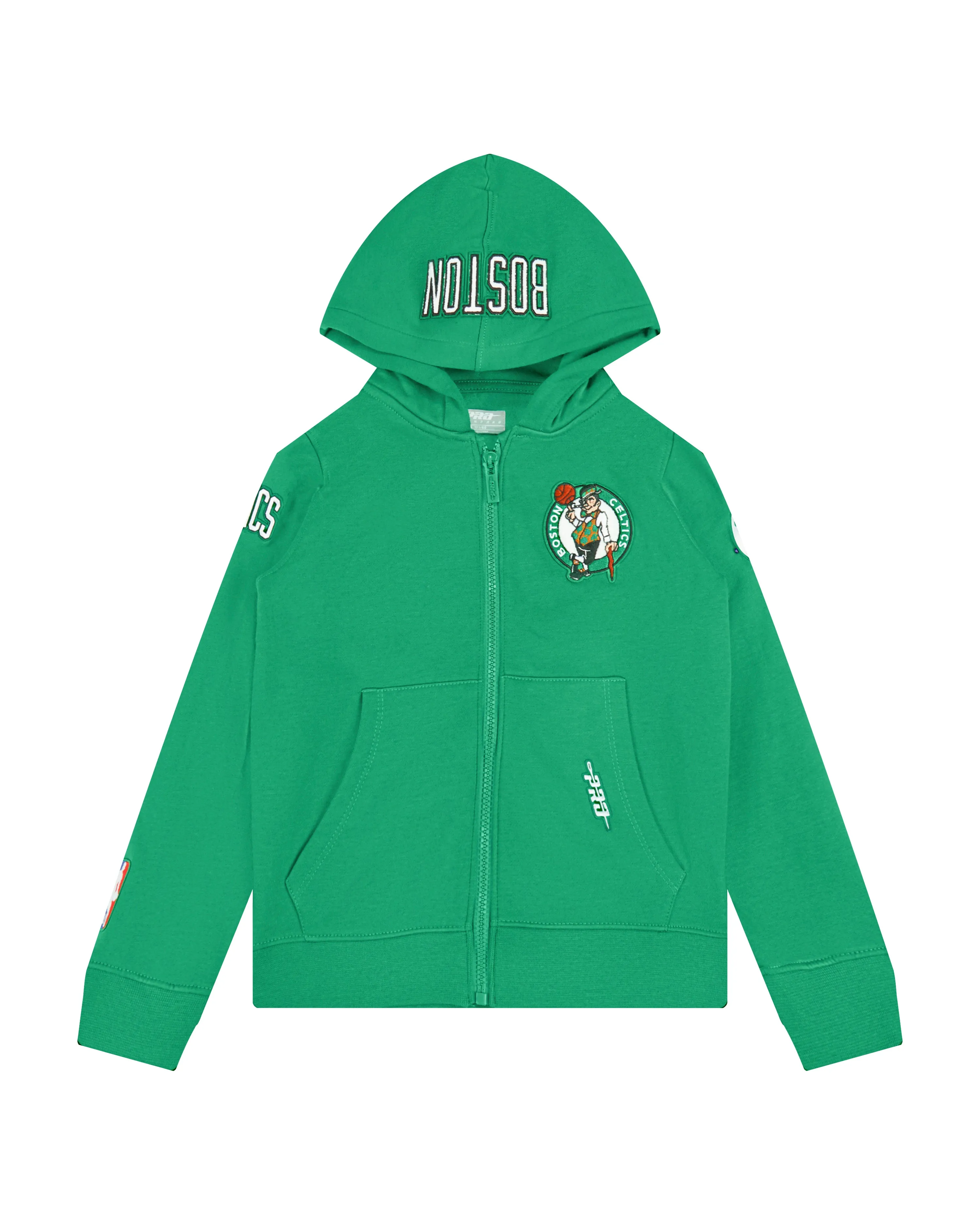 NBA BOSTON CELTICS CLASSIC LITTLE BOYS FLC FZ HOODIE (KELLY GREEN)