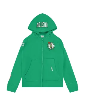 NBA BOSTON CELTICS CLASSIC LITTLE BOYS FLC FZ HOODIE (KELLY GREEN)