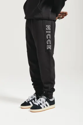 NICCE Mens Mercury Outline Joggers | Black