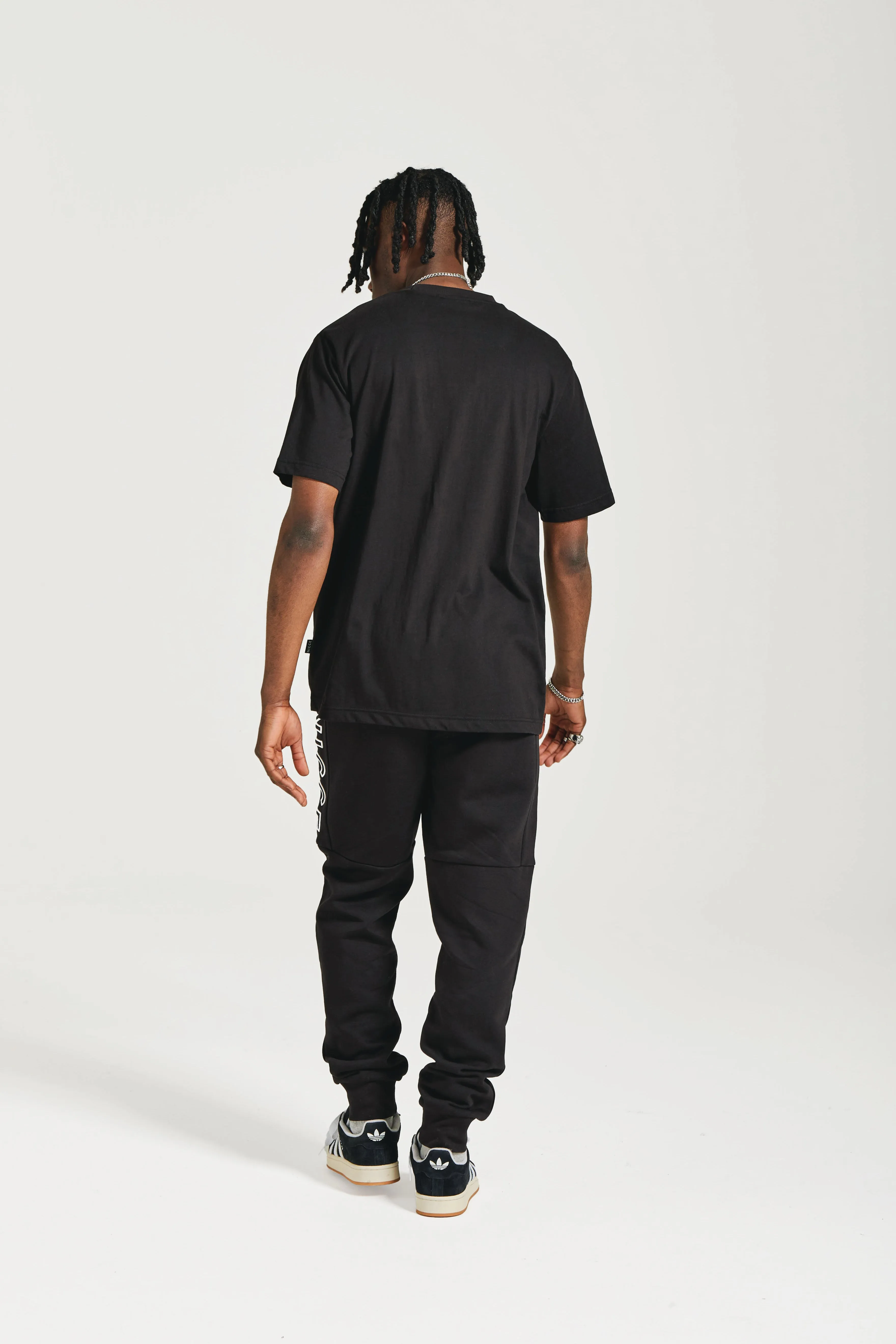 NICCE Mens Mercury Outline Joggers | Black