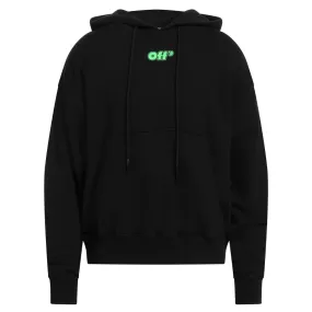 Off White Rave Flyer Skate Print Black Hoodie