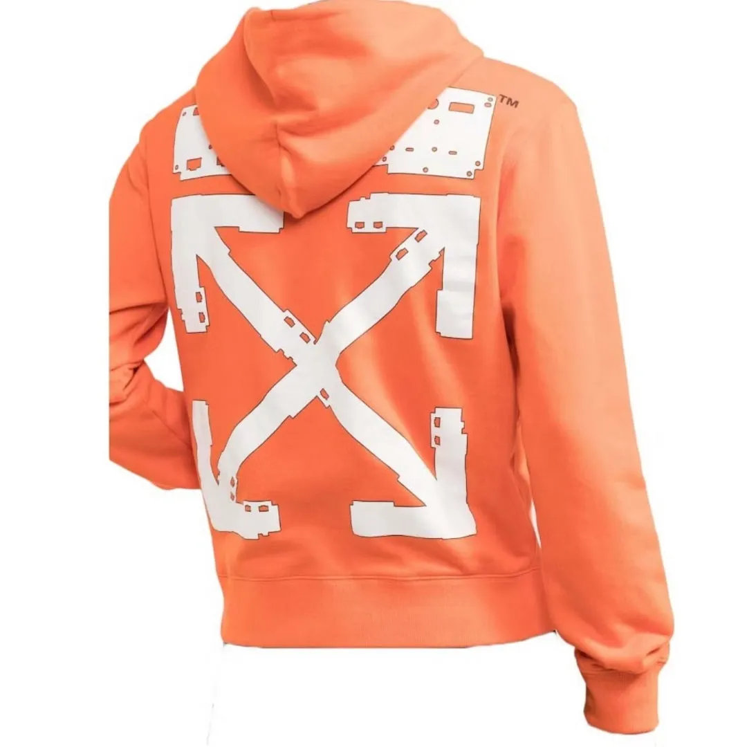 Off-White X Teenage Engineering Regular Fit Orange Hoodie