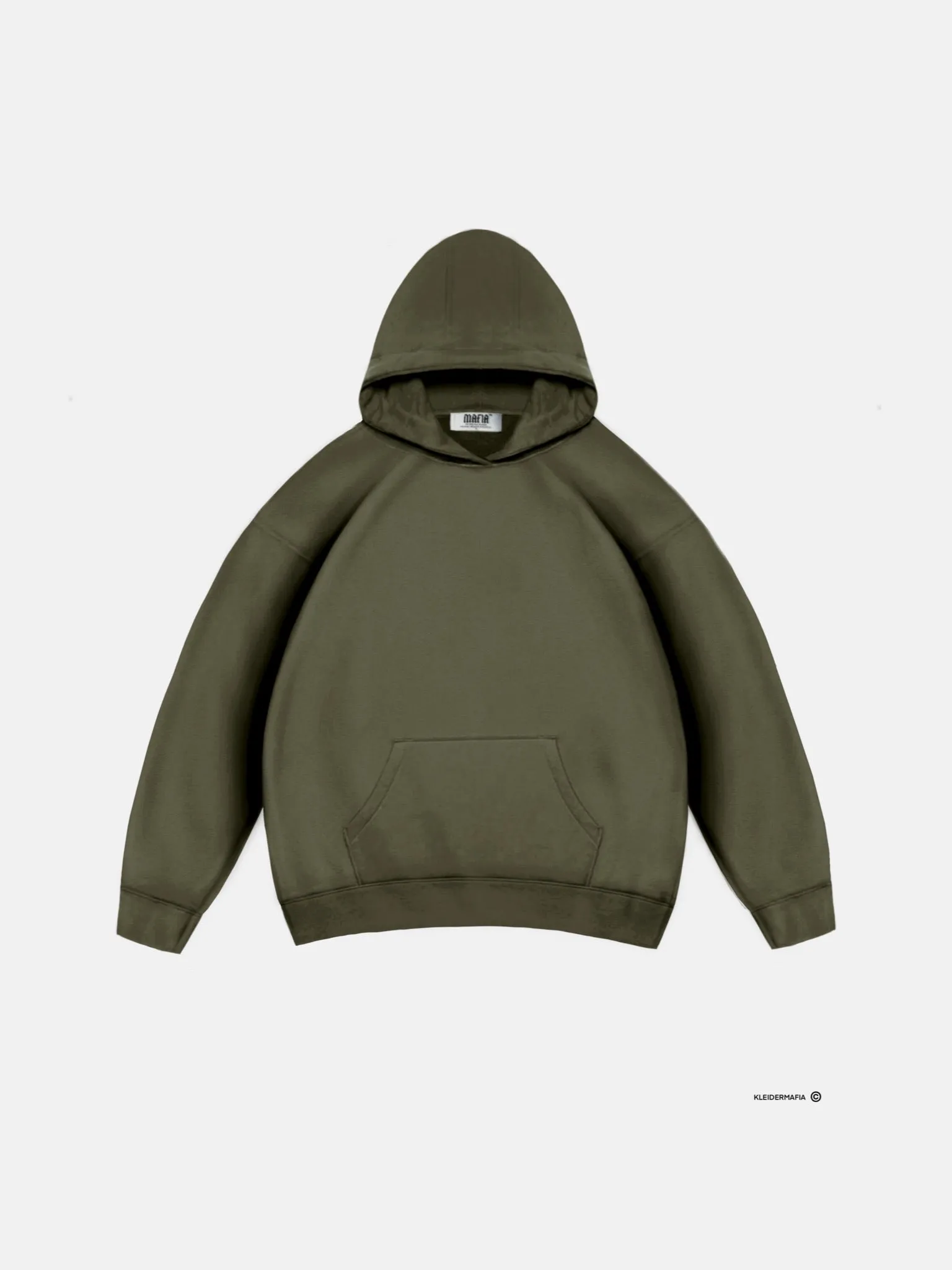 Oversize Basic Hoodie - Khaki