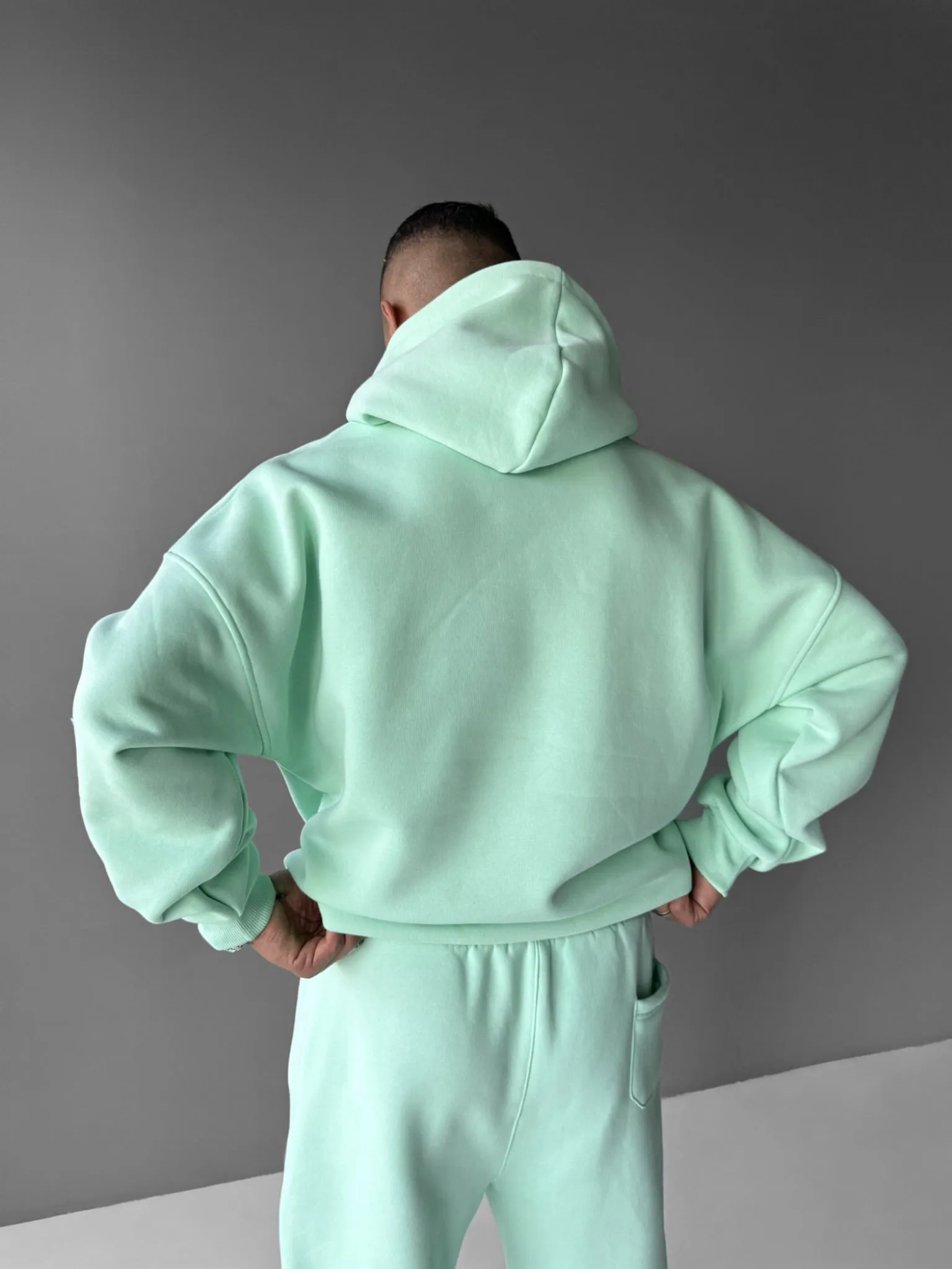 Oversize Basic Hoodie - Mint
