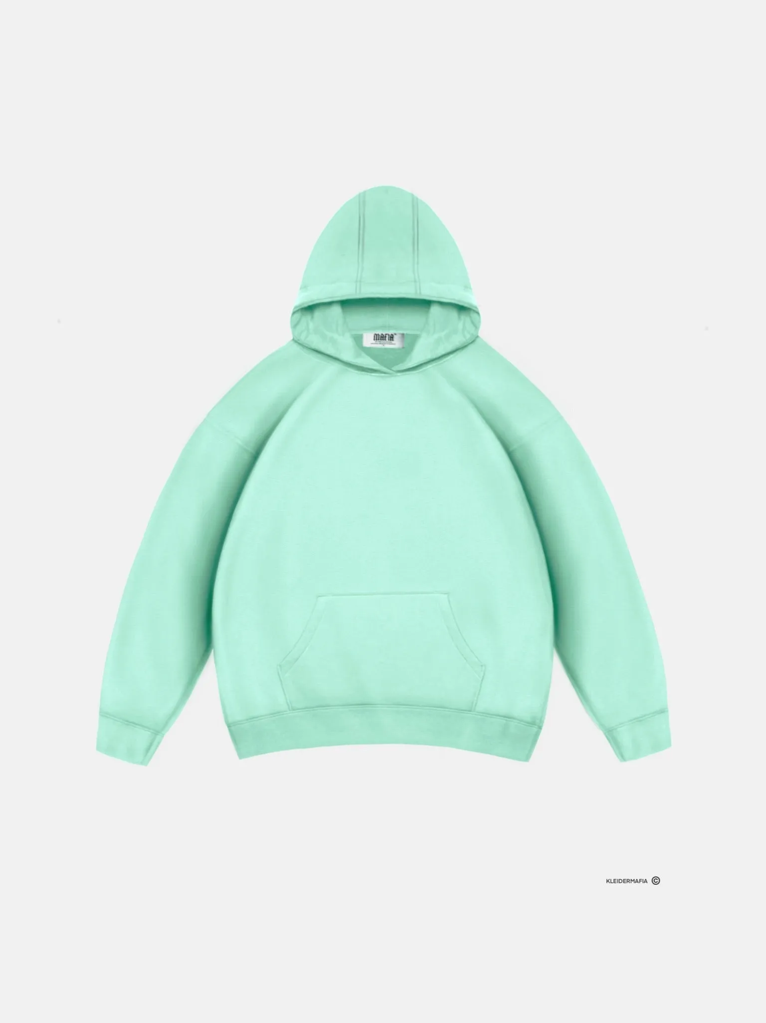 Oversize Basic Hoodie - Mint