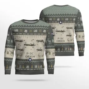 P-3C Orion P3C_Aircraft Ugly Sweater, Ugly Sweater Christmas Shirt for Men Dad Veteran