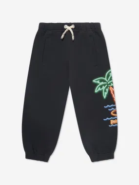 Palm Angels Boys Neon Palms Joggers in Black