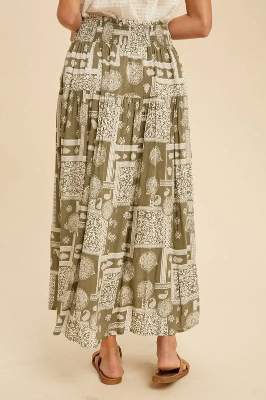 Patchwork Maxi Skirt