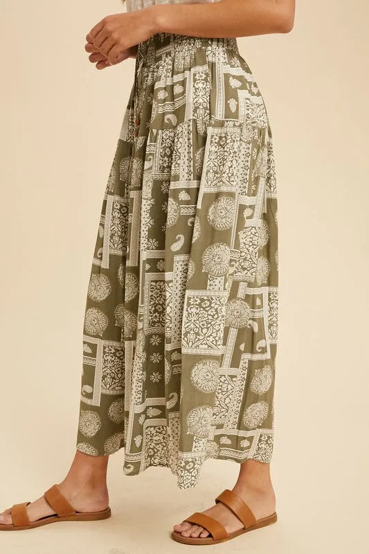 Patchwork Maxi Skirt