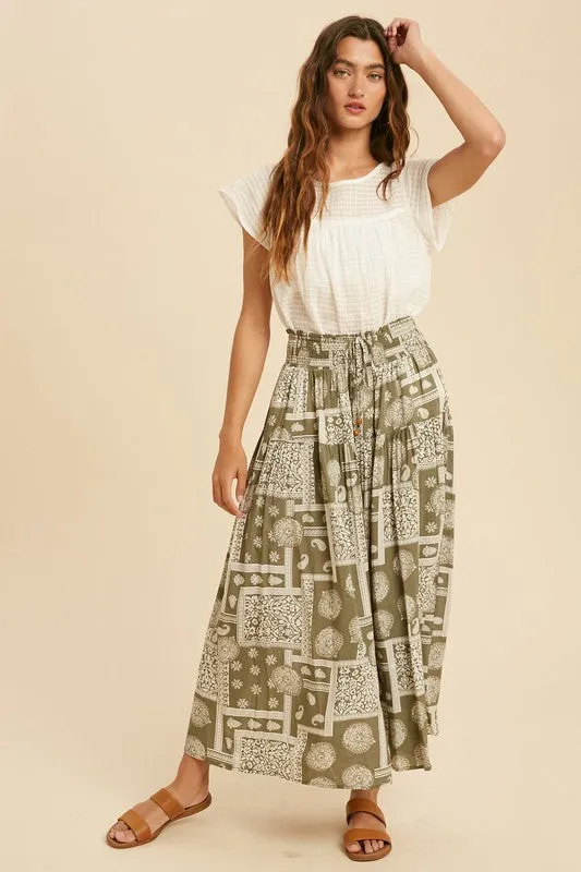 Patchwork Maxi Skirt