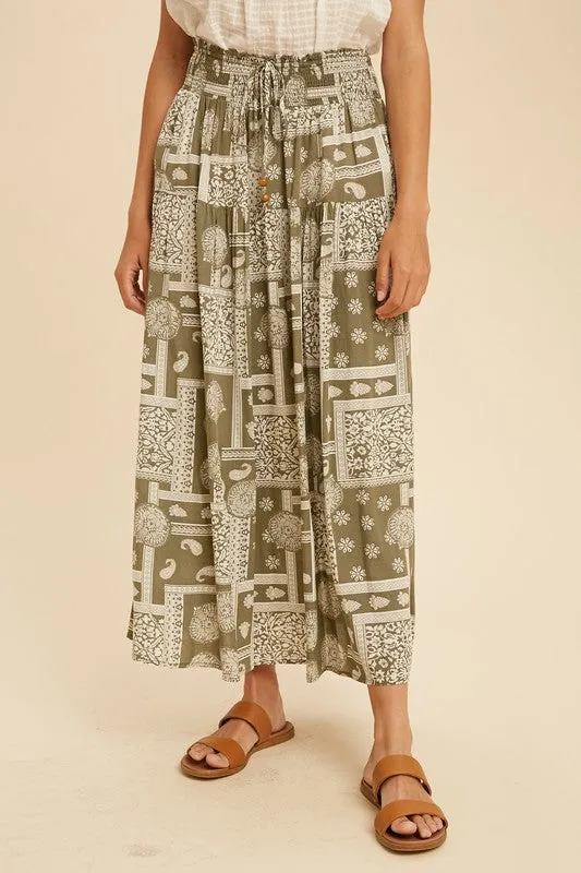 Patchwork Maxi Skirt